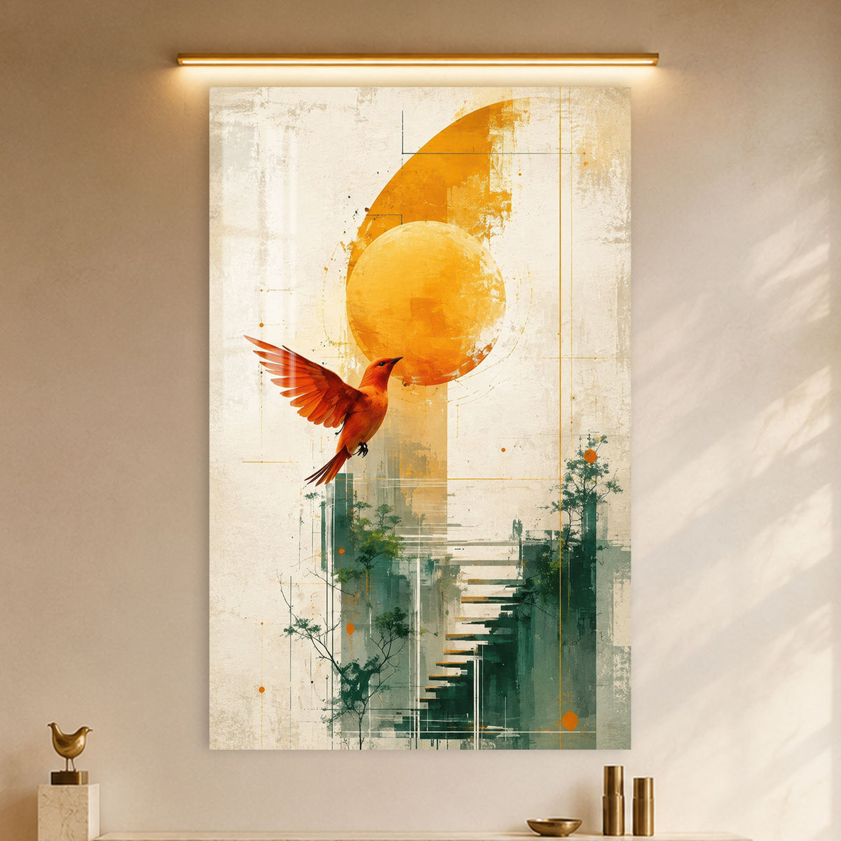 Flight Toward The Sun in a modern room