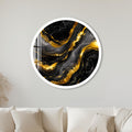 Gilded Marble Flow with white frame