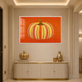 Dotted Harvest Pumpkin with white frame