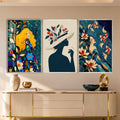 Botanical Women with silver frame