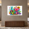 Blooming Love with white frame