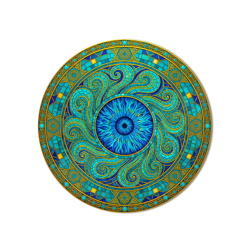 Turquoise Mystic Eye product shot on white background