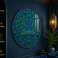 Peacock Pair Heart Medallion lifestyle view