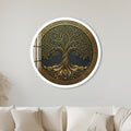 Celtic Gold Tree Of Life with white frame