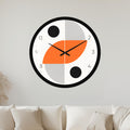 Orange Orbit Shapes with black frame