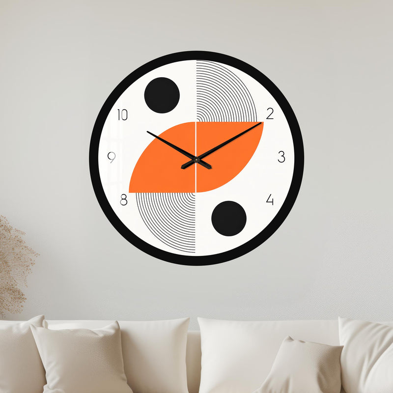 Orange Orbit Shapes with black frame
