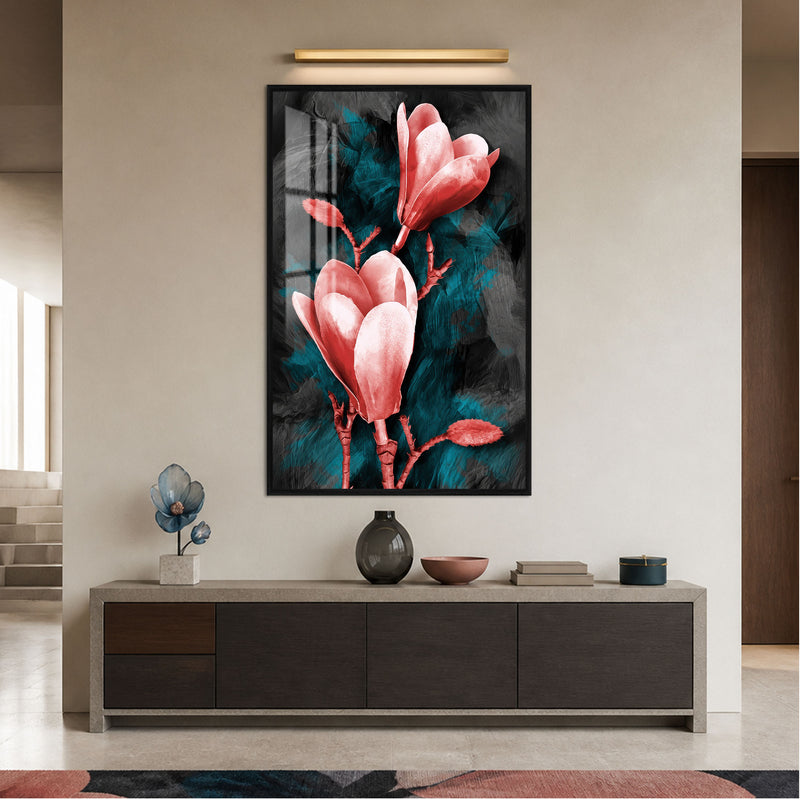 Midnight Magnolias with black frame