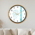 Turquoise Floral Muse with gold frame