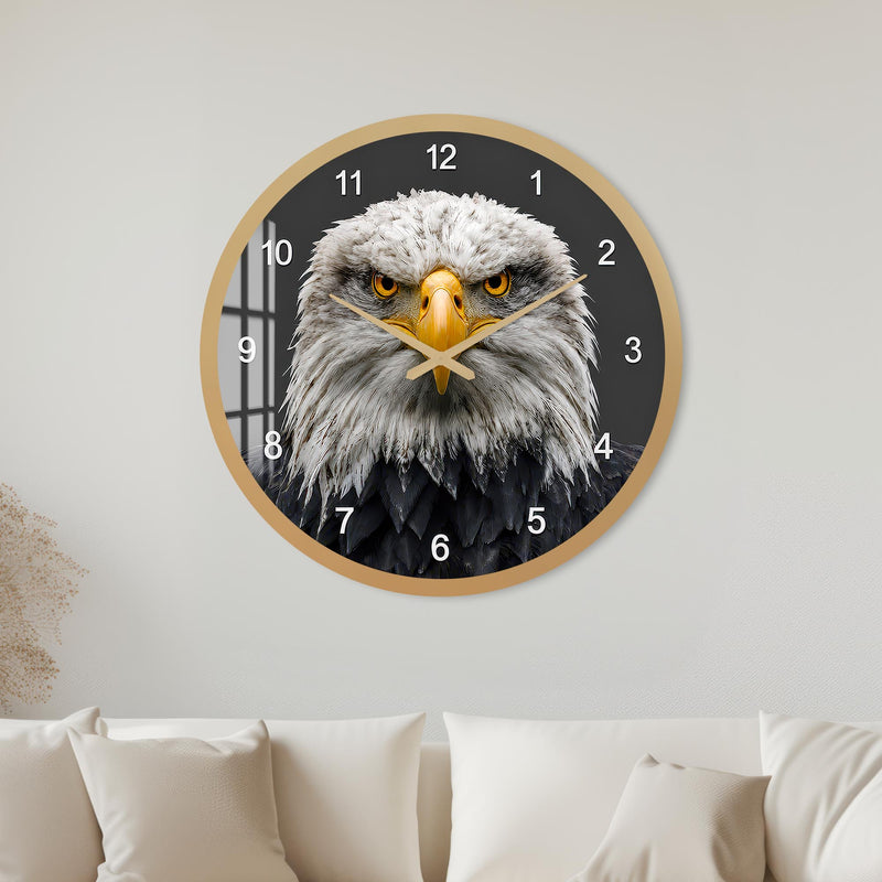 Majestic Bald Eagle with gold frame