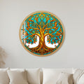 Stained Glass Tree Of Life II with black frame