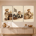 Vintage Teddy Bear Adventures with silver frame