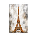 Golden Eiffel Tower product shot on white background