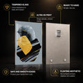 Golden Stone Composition — tempered glass, ultra HD print, ready to hang