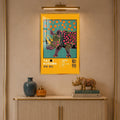 Polka Dot Rhino with gold frame