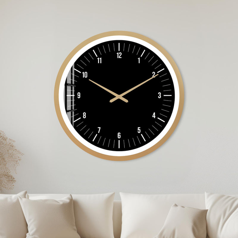 Midnight Minimalist with gold frame
