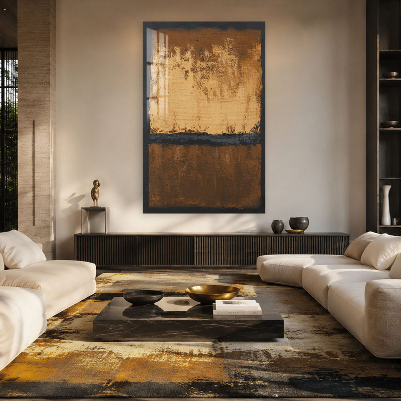 Artronauts Glass Print Bronze Divide Glass Wall Art