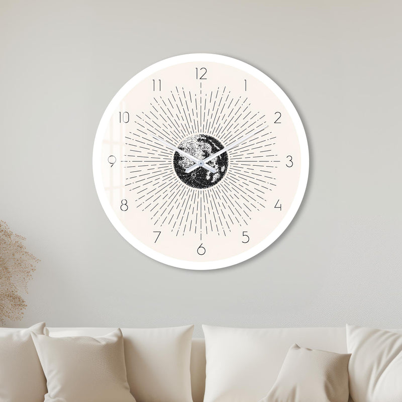 Radiant Moon with white frame