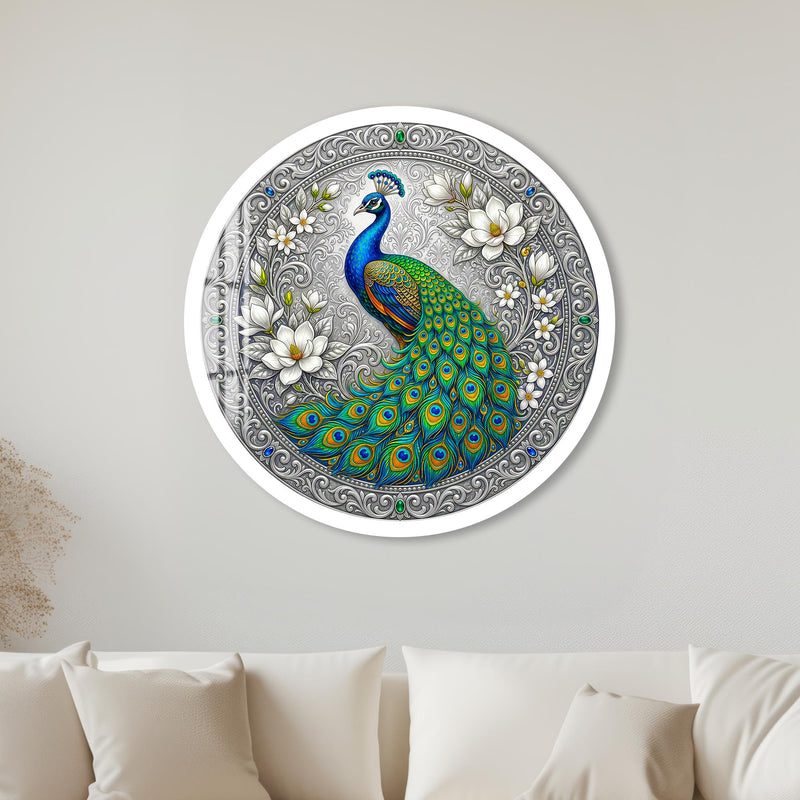 Regal Peacock II with white frame