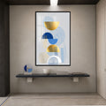 Blue And Gold Rhythm with black frame