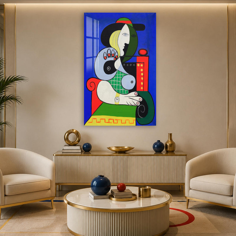 Cubist Seated Woman lifestyle view