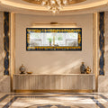 Sapphire Cathedral Mosaic with black frame