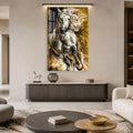 Golden White Stallion lifestyle view