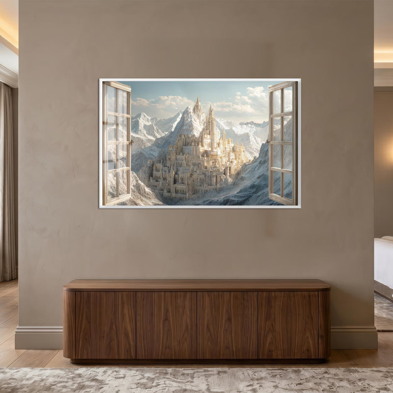 Winter Citadel Vista with white frame