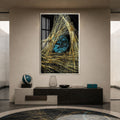 Turquoise Cosmic Core with silver frame