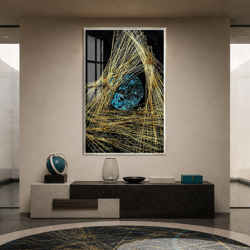 Turquoise Cosmic Core with silver frame