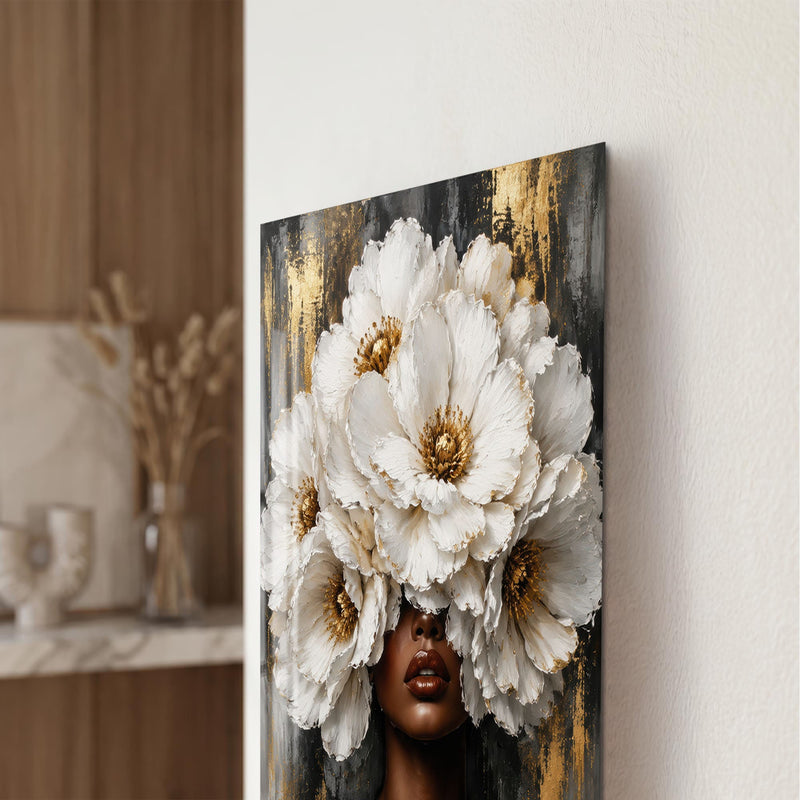 Artronauts Glass Print Crowned in White Glass Wall Art