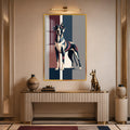 Modern Great Dane with gold frame