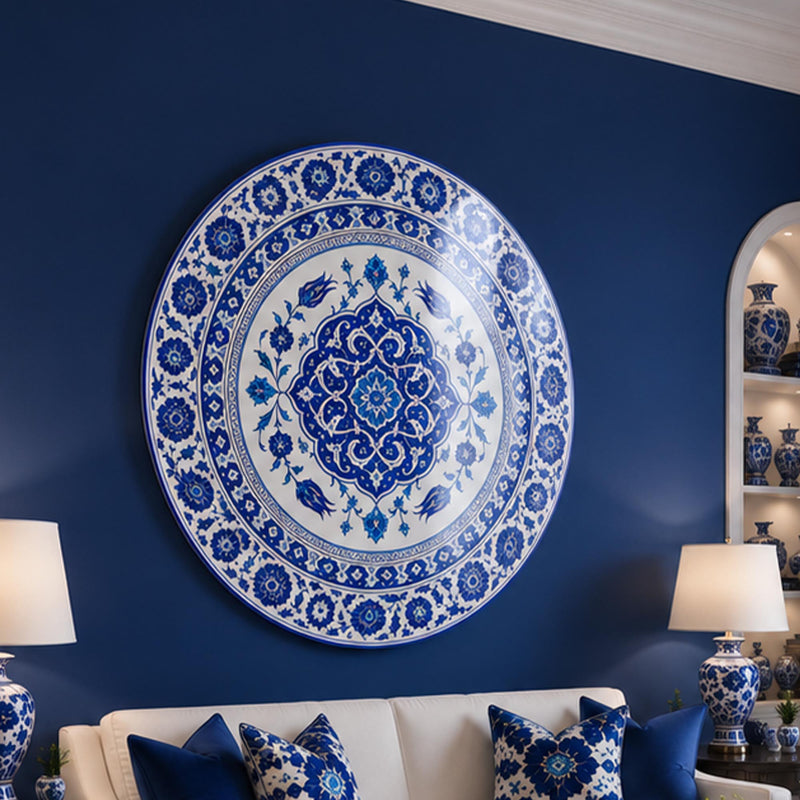 Ottoman Blue Medallion lifestyle view
