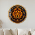 Crowned Lion Majesty with gold frame