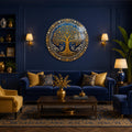 Golden Tree Of Life III in a modern room