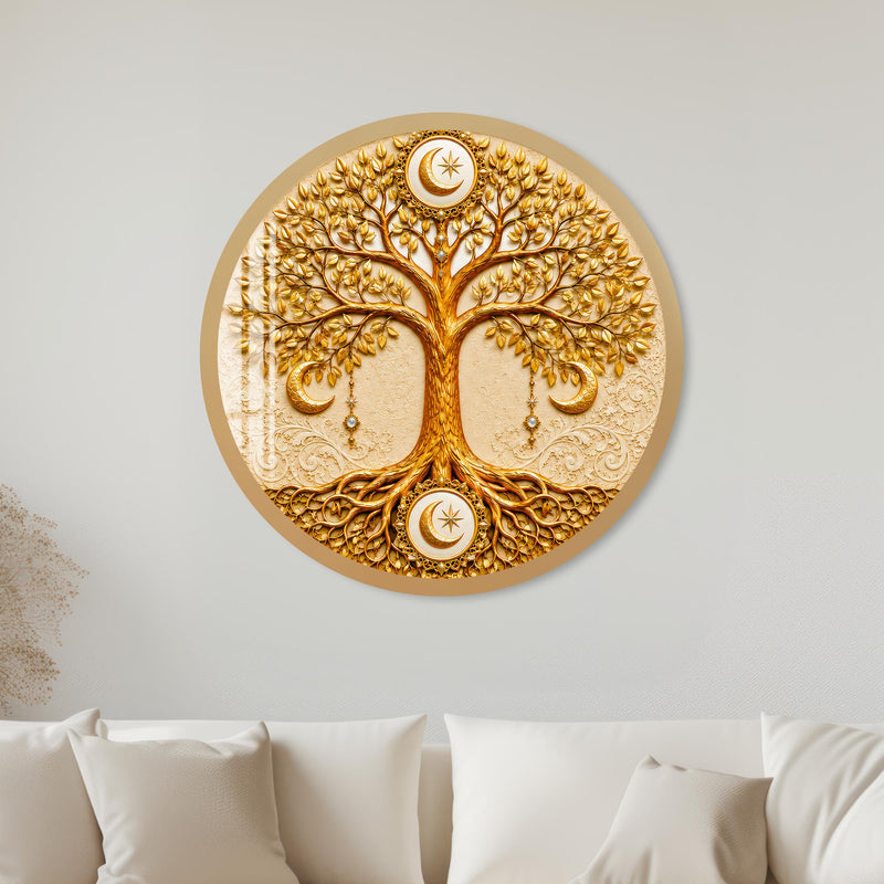 Celestial Tree of Life with gold frame