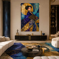 Artronauts Glass Print Golden Muse Glass Wall Art