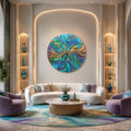 Stained Glass Radial Swirl lifestyle view