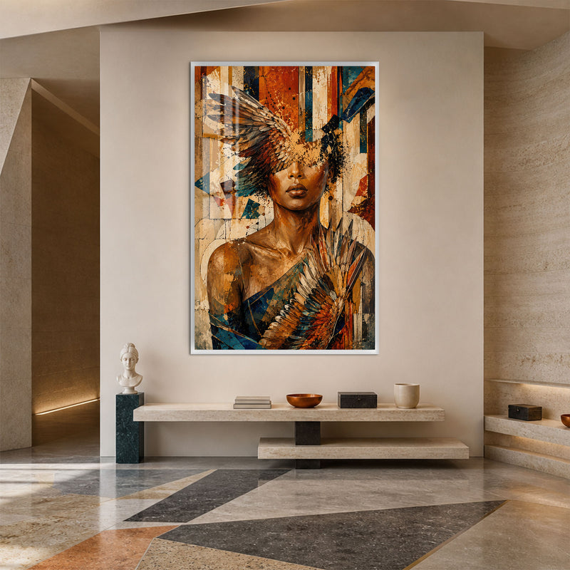 Winged Vision with white frame