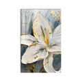 Golden White Lily product shot on white background