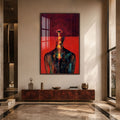 Artronauts Glass Print 12x18 cm | 4.7"x7.1" / Walnut The Inner Eye Glass Wall Art
