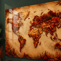 Autumn World Map lifestyle view