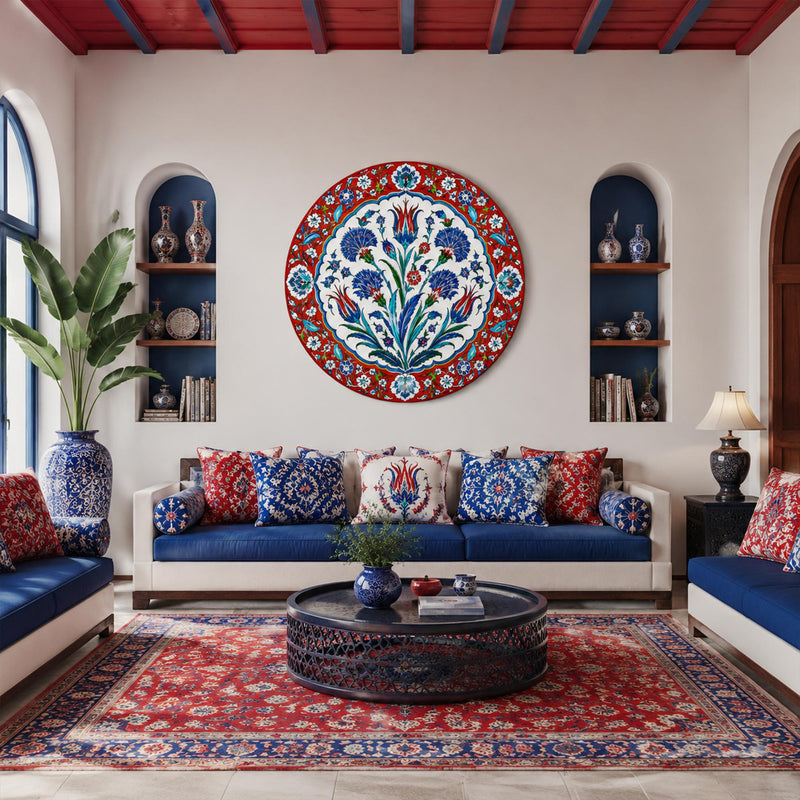 Ottoman Floral Medallion lifestyle view