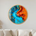 Fire And Water with gold frame