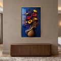 Chromatic Wildflower Bouquet with gold frame