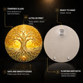 Golden Tree of Life — tempered glass, ultra HD print, ready to hang
