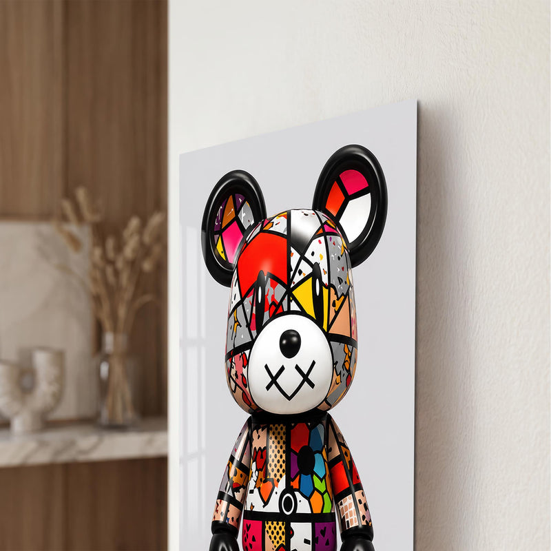 Pop Art Toy Bear close-up angled detail