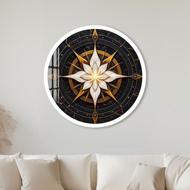 Radiant Star Bloom with white frame