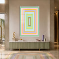 Artronauts Glass Print 12x18 cm | 4.7"x7.1" / White Pastel Portal Glass Wall Art