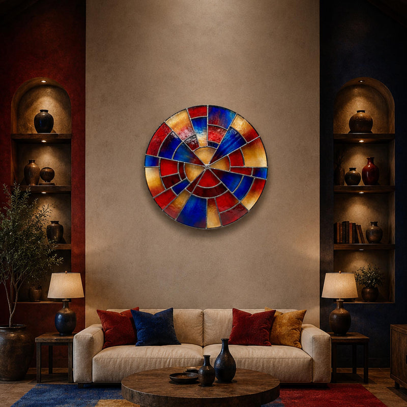 Radial Stained Glass Sunburst lifestyle view