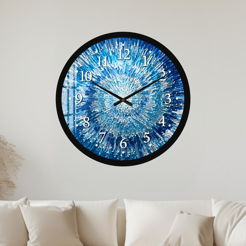 Blue Radiant Burst with black frame